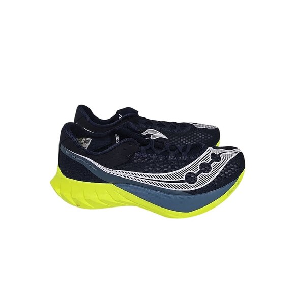 Saucony Men's Endorphin Pro 4 S20939-222 Elite Running Shoe Navy Citron Size 12M - Picture 2 of 8